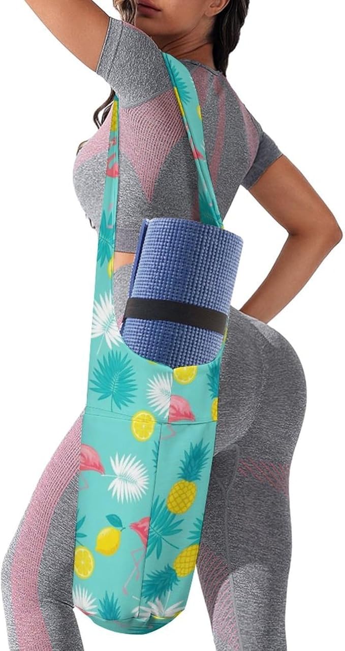 Meaudiwes Large Yoga Mat Bag Fit Most Size for Ladies Yoga Mats Carrier Bags Multi-Functional Exercise Mat Holder Storage Bag