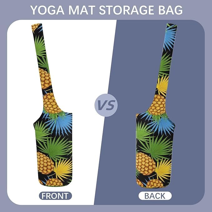 Aiyoolee Single Shoulder Yoga Mat Carrier Bag Portable Spacious with Pocket for Yoga Gym Fitness Travel