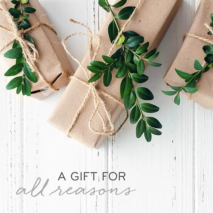 Thymes Frasier Fir Candle - Gilded Collection - Wood Grain Ceramic Design with 24-Karate Gold Rim - Mountain Fresh Fragrance - Elegant Winter Candle Scents - Gifts for Women & Men (3-Wick, 20 oz)