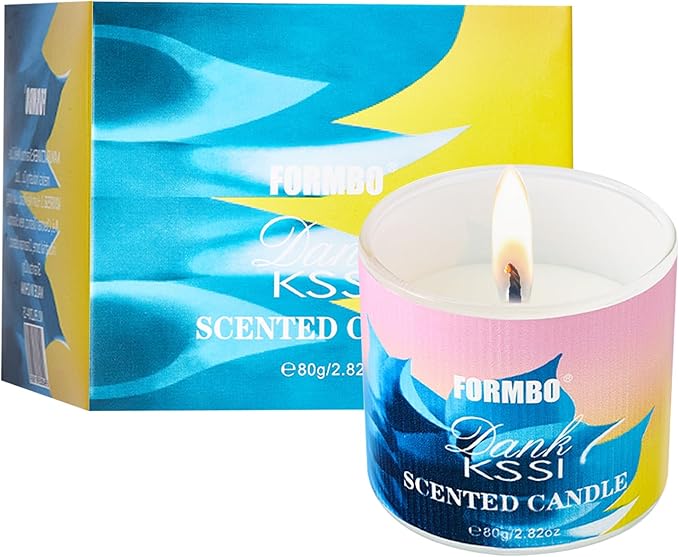 Soy Candles Home Glass Jar Scented Candles Even Burn High Concentration Long-Lasting Fragrance Ideal for Bedrooms, Bathrooms, Offices, Small Gatherings DANK KSSI