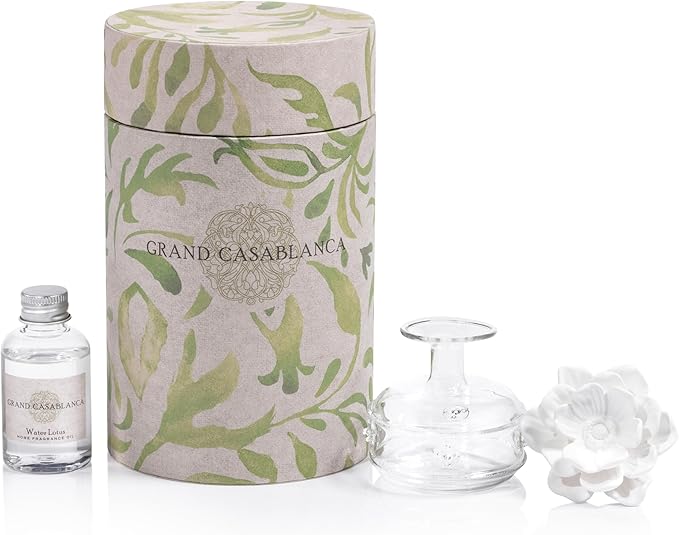 Water Lotus Zodax MINI Grand Casablanca Porcelain Diffuser