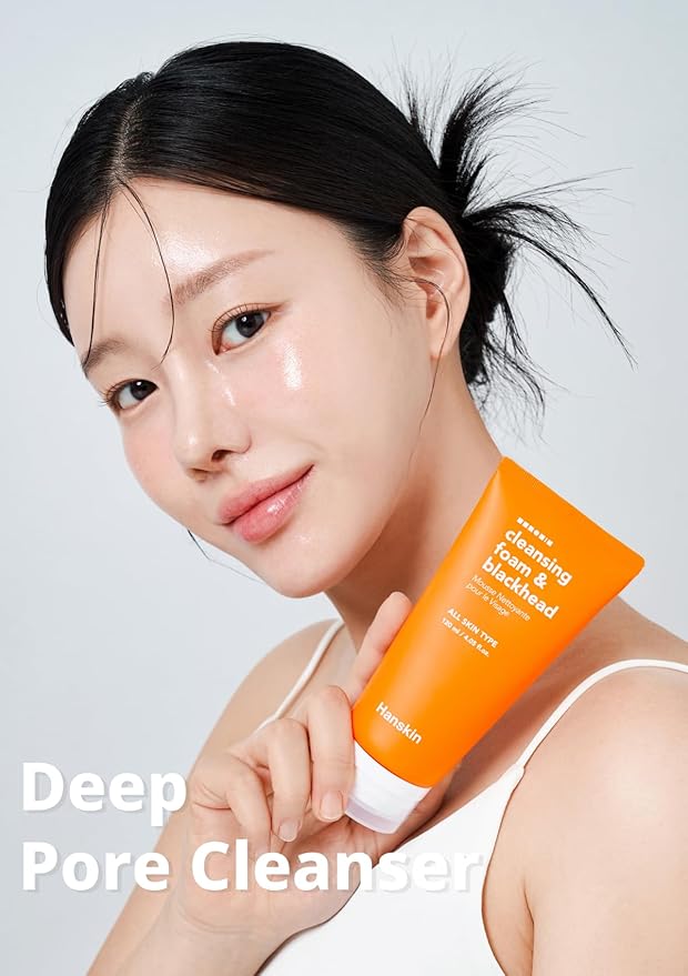 Hanskin Pore Care Duo – PHA Cleansing Oil (6.76 oz) & Cleansing Foam | Blackhead Removal, Gentle Exfoliation & Pore Care for Oily, Acne-Prone & Combination Skin | Korean Skincare Set, K-Beauty