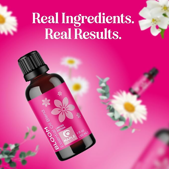 Floral Essential Oil Blend for Diffuser - Flower Essential Oil for Diffusers Baths Candles Soaps & DIYs with Pure Undiluted Jasmine Chamomile Geranium & More - Sweet Uplifting Aromatherapy Blend