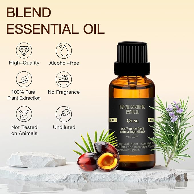 Peppermint Essential Oil Blend, Mint Oil Enhances Hair Thickness, for Hair Growth, Used for Sleep, Acne Treatment, Scalp Care, Essential Oils for Diffusers for Home - 30ml