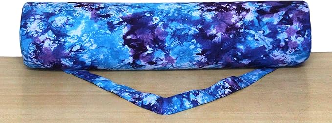 INDIAN CRAFT CASTLE ICC Yoga Mat Bag Carrier Full-Zip Exercise Yoga Mat Carry Bag for Women Men with Multi-Functional Storage Pockets and Adjustable Shoulder Strap 26X6 Inches