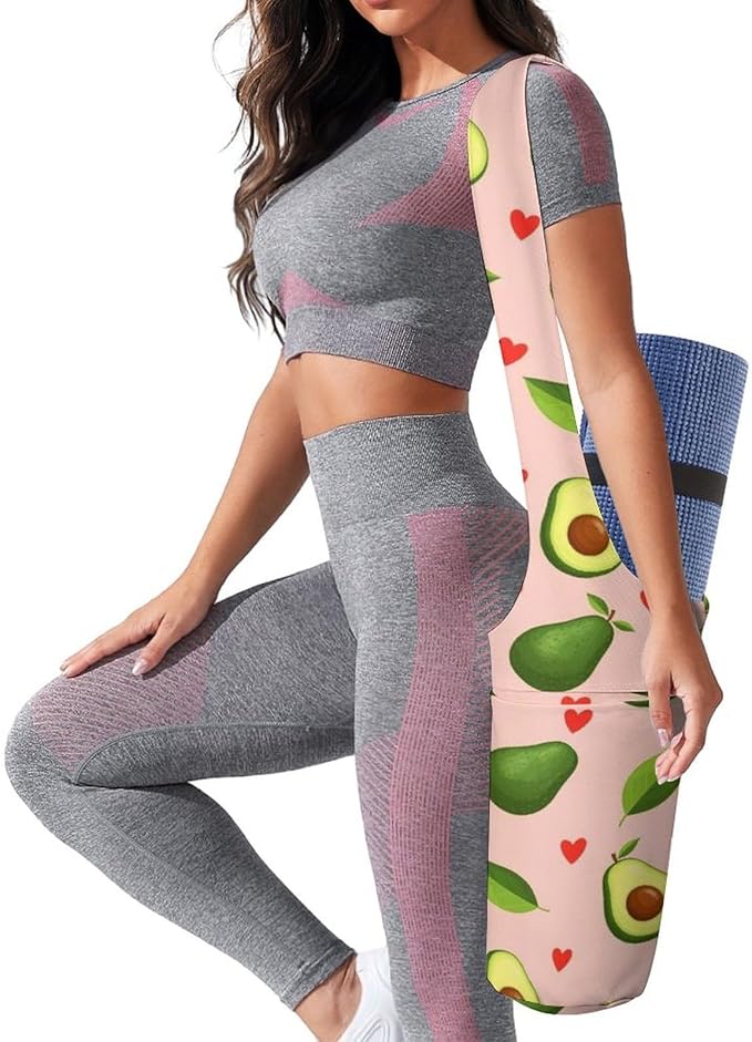 Aiyoolee Yoga Mat Bags, Large Tote Yoga Mat Carrier Holder with Water Bottle Pocket, Adjustable Shoulder Strap Storage Bag