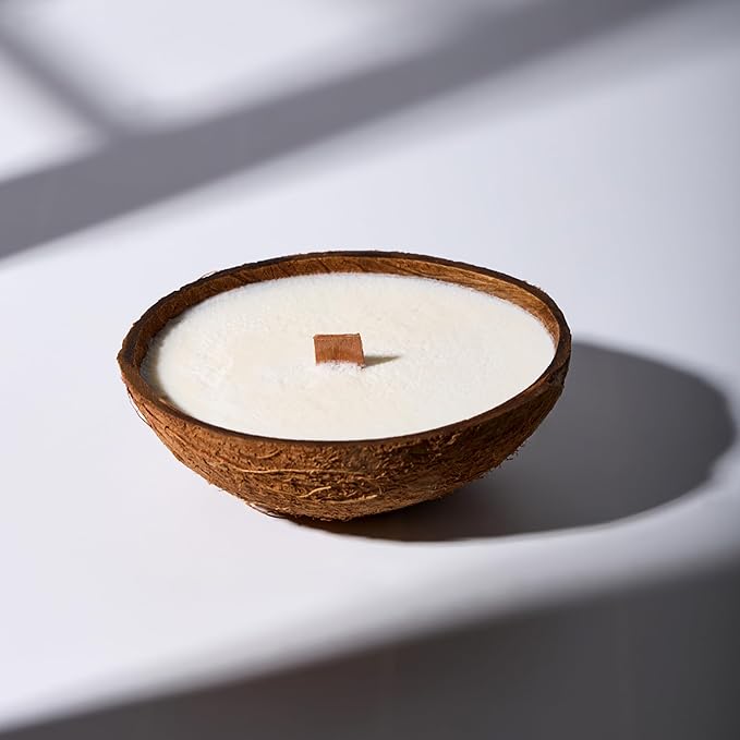 – Set of Non-Toxic Scented Candles Clearance | Coconut Candle with Wooden Wick | Candles for Home Scented & Candle Décor (Citrus Drift)