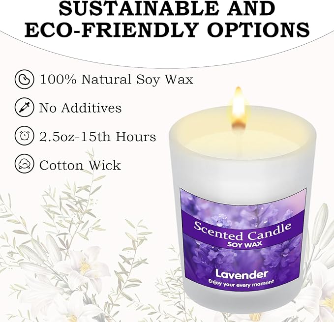 6-Pack Scented Candles Gift Set, Home Relaxation Soy Wax Aromatherapy Candles, Valentine, Anniversary, Christmas Birthday Gifts for Women & Men(6 Pack-Style 1)