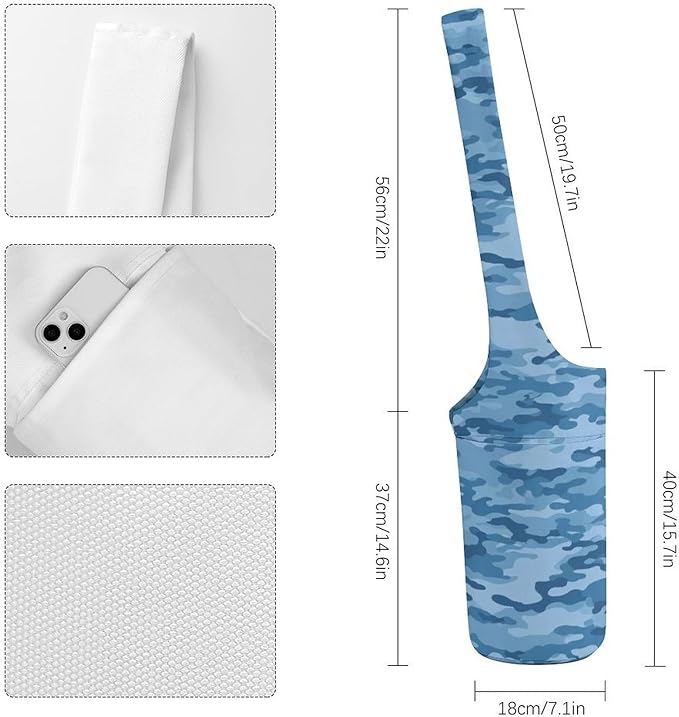 Meaudiwes Stylish Yoga Mat Bags Sports Yoga Totes Fits Most Size Mats Exercise Mat Carrier Storage Bag Yoga Gifts for Women