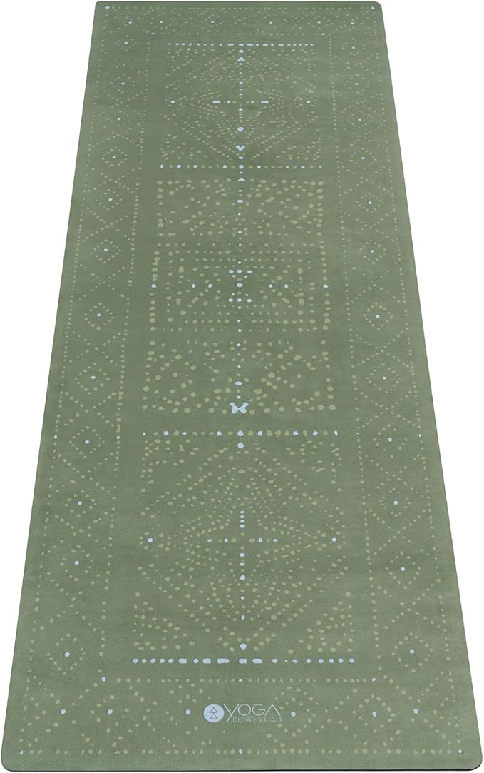 YOGA DESIGN LAB | The Combo Yoga Mat | Eco Luxury | Ideal for Hot Yoga, Power, Bikram, Ashtanga, Sweat | Studio Quality | Includes Carrying Strap!
