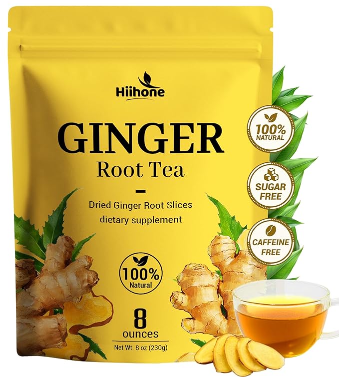 Ginger Root Herbal Tea - Caffeine Free, 8 OZ