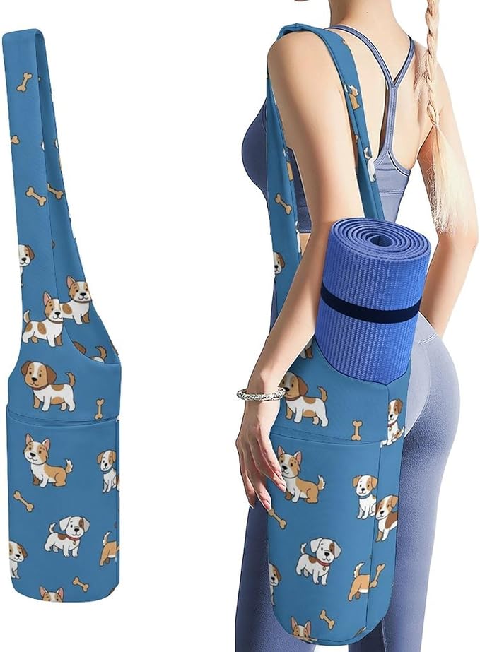 Meaudiwes Stylish Yoga Mat Bags Sports Yoga Totes Fits Most Size Mats Exercise Mat Carrier Storage Bag Yoga Gifts for Women
