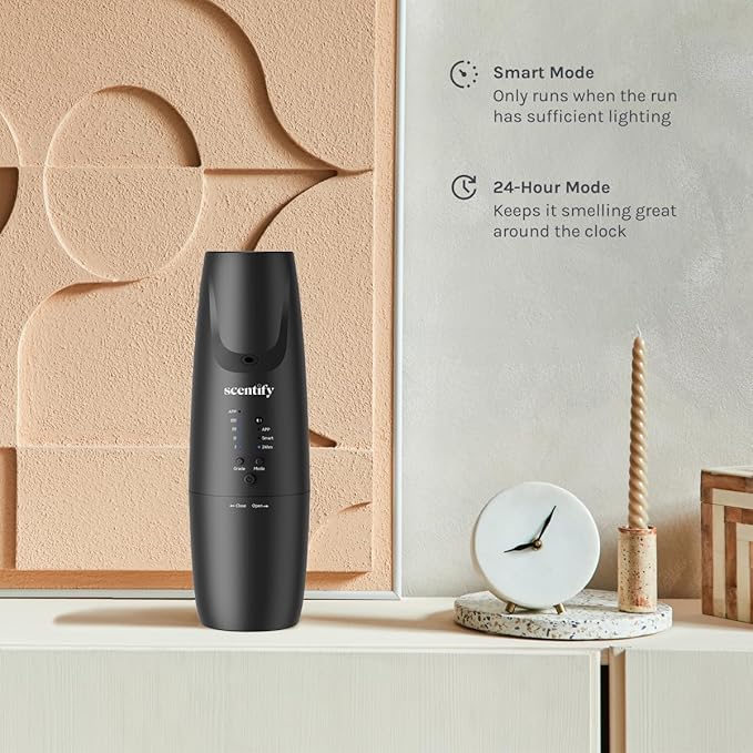 Scentify Plug-in Diffuser V2 - for Home, Office, Spa - Aromatherapy Bluetooth App Control - Waterless Quiet Aroma Essential Oil - 800 sq. ft - 100ml Bottle