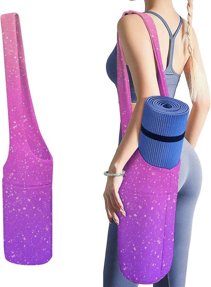 Meaudiwes Large Yoga Mat Bag Fit Most Size for Ladies Yoga Mats Carrier Bags Multi-Functional Exercise Mat Holder Storage Bag