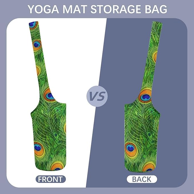 Meaudiwes Large Yoga Mat Bag Fit Most Size for Ladies Yoga Mats Carrier Bags Multi-Functional Exercise Mat Holder Storage Bag
