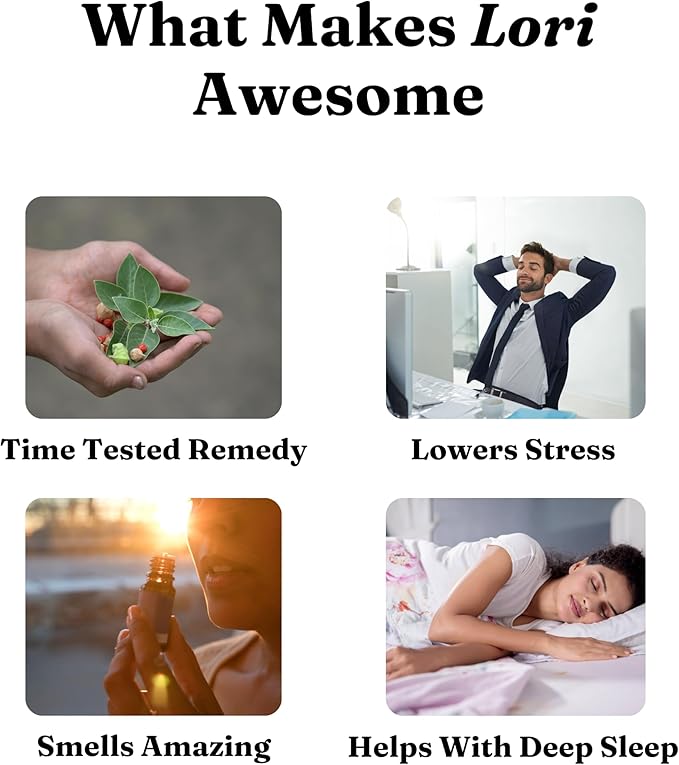 Lori by Greenatva - Natural Sleep Essential Oil Roll On - 10ml (.33 fl oz), Blend with Lavender, Eucalyptus, Chamomile 100% Pure Aromatherapy Oils, Easy to Use Roller Ball