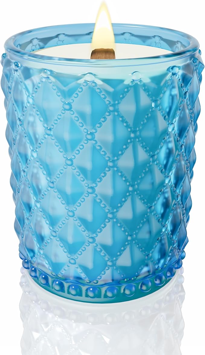 M&SENSE Jasmine Garland Scented Candle | 16.6oz, 100-Hour Burn | Natural Non-Toxic Soy Wax | Long-Lasting for Mood Healing and Gifting |for Bathroom, Kitchen, Office