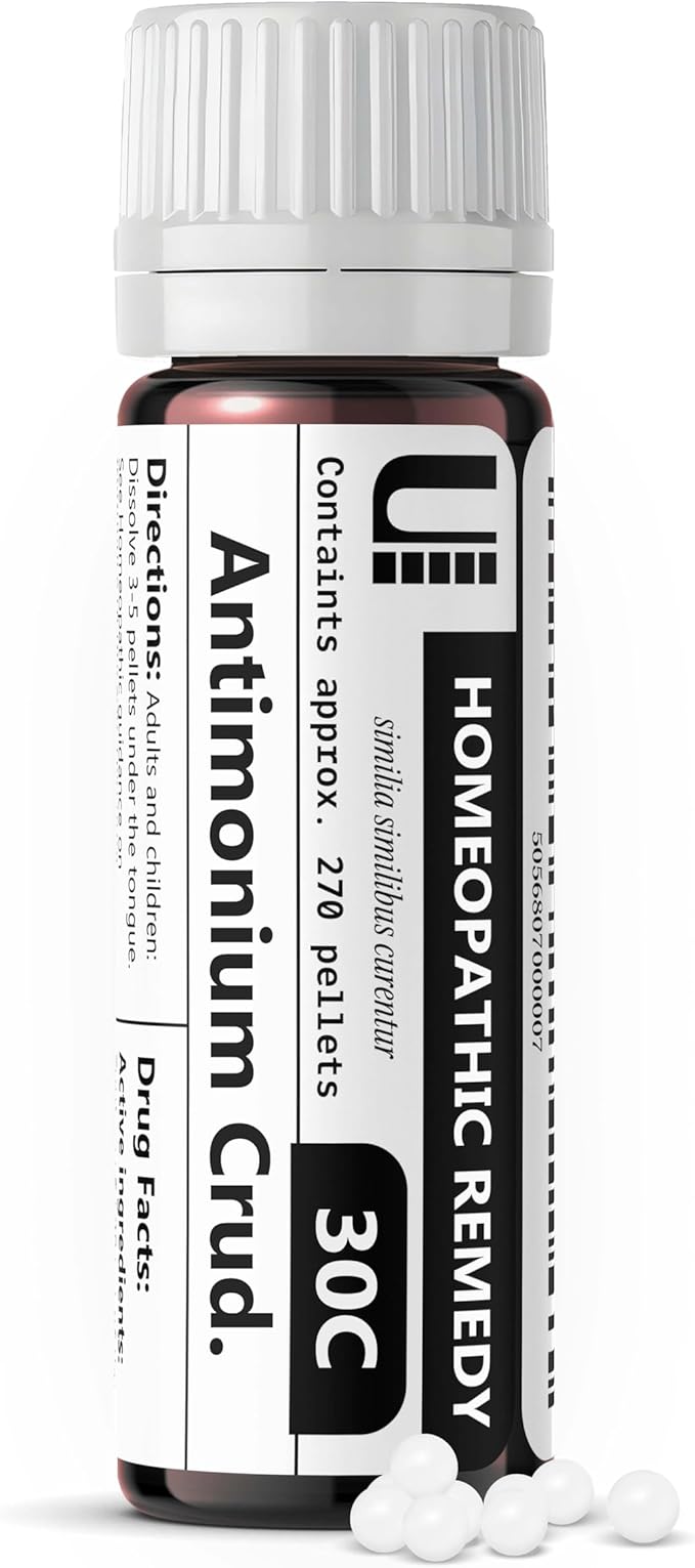 Antimonium Crudum 30C Homeopathic Remedy, 270 Pellets