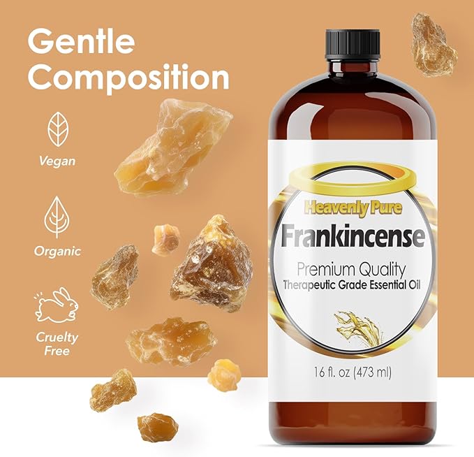 Frankincense Essential Oil 16 Fl Oz (Pack of 1) Large Bottle for Aromatherapy Diffusers and DIY Blends