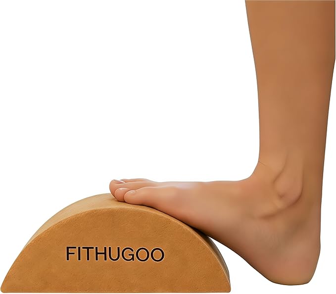 2 Pack Half Moon Recovery Block & Calf Stretching- Improve Balance, Stability & Foot Mobility/Calf Stretcher for Plantar Fasciitis Relief/Yoga & Pilates Balance Trainer