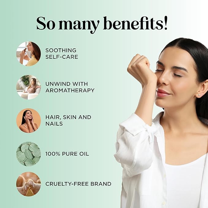 Pure Eucalyptus Essential Oil 4oz Invigorating Home Spa Aromatherapy and Natural Bath Oil - Eucalyptus Oil for Diffuser Dry Scalp Care and DIY Skin Care