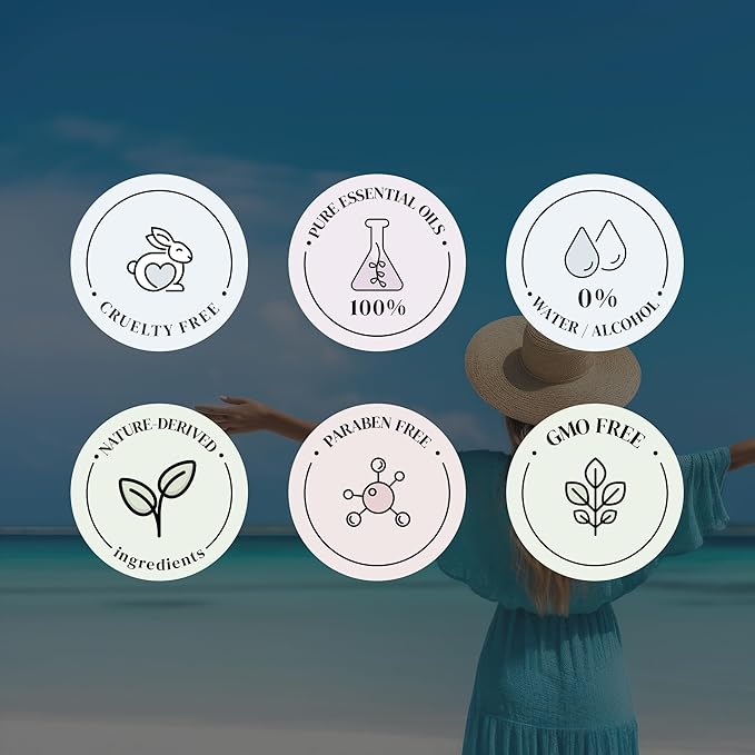 Miami Vibe Essential Oils for Diffusers for Home, Nature-derived Essential Oils, Long-Lasting & Family-Friendly Diffuser Oils Scents, IFRA Certified, Cold Air & Ultrasonic - 4 oz
