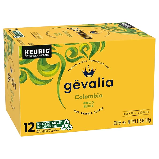 Gevalia Colombian Coffee K-Cup Pods 12 ct. Box (Pack of 3)
