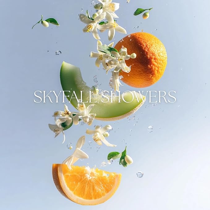 Levona Scent Essential Oil - Luxury Aroma for Home, Office, Hotel & Spa, Ideal for Humidifiers & Diffusers, Hotel Fragrance with Neroli, Orange & Melon - 500ml / 17 fl oz, Skyfall Showers