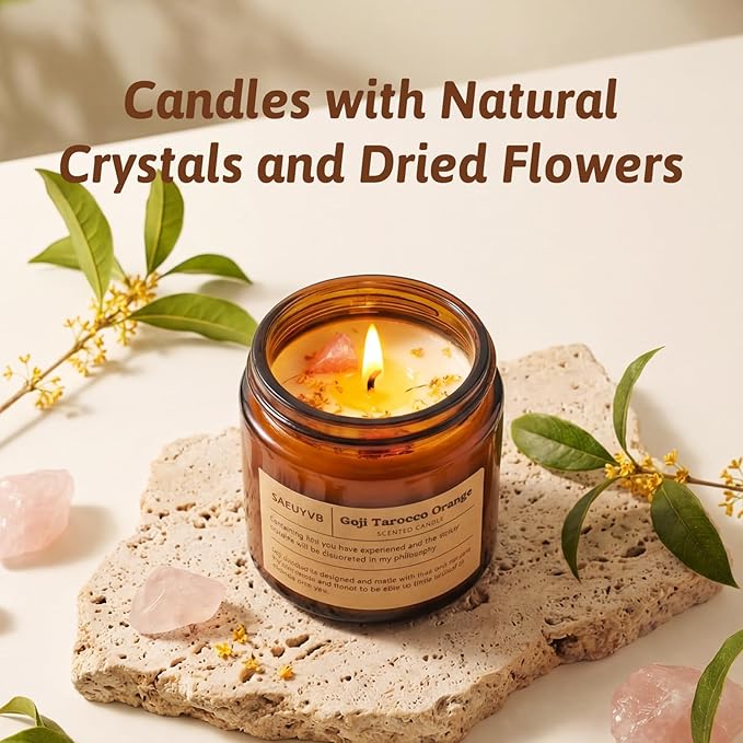 24 Pack Scented Candles for Home,3.5oz Crystal Soy Candles-Long Burning Time,Aromatherapy Candle Sets for Women Gift,Perfect for Valentine's Day,Mother's Day, Birthdays, Anniversaries