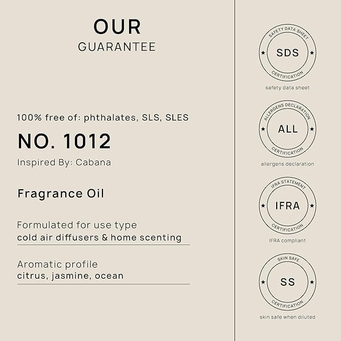 VINEVIDA [4 Fl Oz] Luxury Hotel Scent Diffuser Oil - Scent No.1012 Inspired by Ritz Carlton Hotel, Fragrance for Cold Air Diffuser, Home Luxury Scents, Scents Collection Essential Oil for HVAC