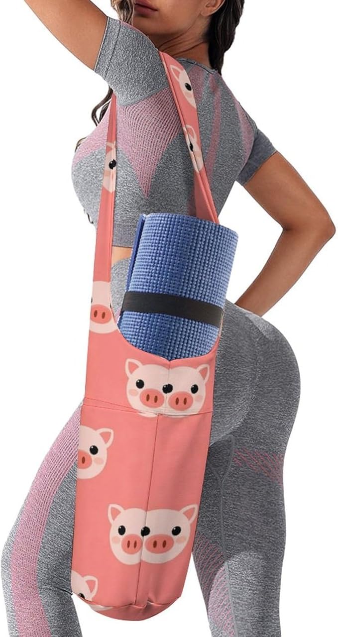 Meaudiwes Large Yoga Mat Bag Fit Most Size for Ladies Yoga Mats Carrier Bags Multi-Functional Exercise Mat Holder Storage Bag