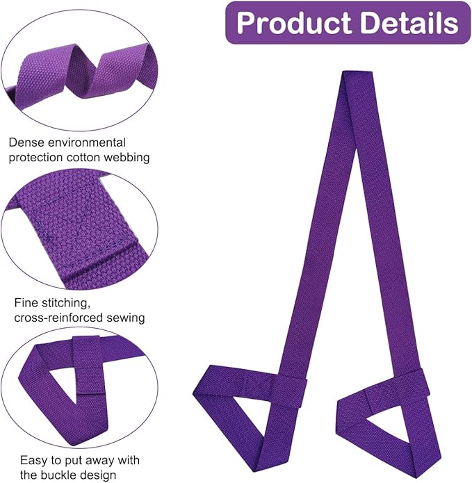 XYQMLY 4 Pcs Yoga Mat Strap,Adjustable Yoga Mat Multi-Purpose Straps Carrier Strap Yoga Sling for Yoga Mat Exercise,3 Color