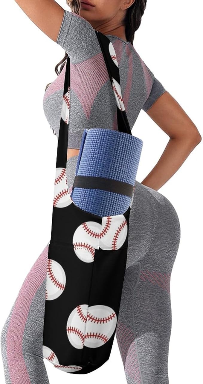 Aiyoolee Yoga Mat Bag Large Tote Carrier Holder with Water Bottle Pocket Yoga Bags
