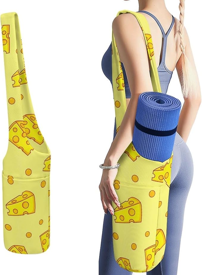 Aiyoolee Yoga Mat Bag with Large Pocket, Strap Bag Carriers for Women