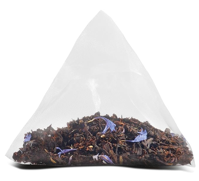 Two Leaves and a Bud Organic Earl Grey Tea Bags, Whole Leaf Caffeinated Black Tea in Compostable Sachets, Caffeinated Black Tea Flavored with Bergamot, Add Milk and Sugar, 15 Count (Pack of 1)