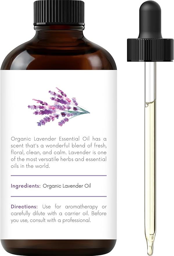 Handcraft Blends Organic Lavender Essential Oil – 1 Fl Oz – 100% Pure and Natural – Premium Grade Essential Oil for Diffuser and Aromatherapy