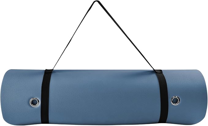 TONE Fitness Hanging Yoga Mat, Pilates Mat, Exercise Mat for Home Workouts with Carry Strap | V Pattern | Multiple Colors