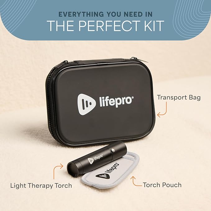 Lifepro Infrared & Red Light Therapy for Body Joints & Muscles Wellness Support, Portable Red Light Therapy Device, Near Infrared Light Therapy for Body & Face - Use 3 wavelengths