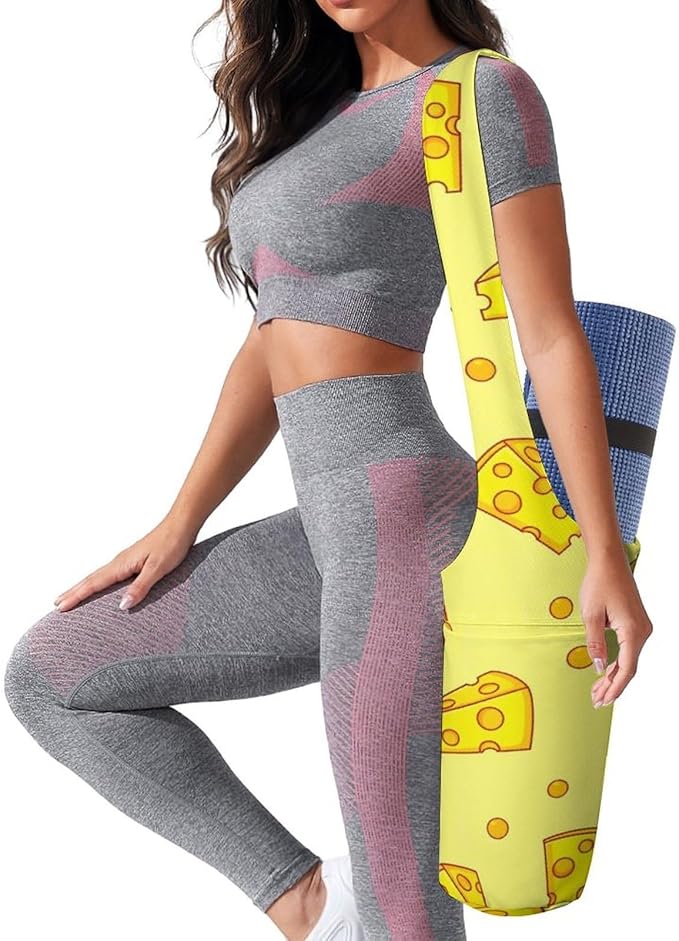 Aiyoolee Yoga Mat Bag with Large Pocket, Strap Bag Carriers for Women