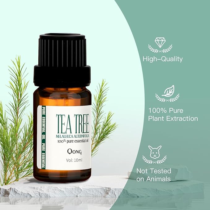 Tea Tree Essential Oil Blend, 100% Pure Natural Aromatherapy, Undiluted for Diffuser, Anti-Dandruff & Anti-Itch, Hair, Scalp-10ML