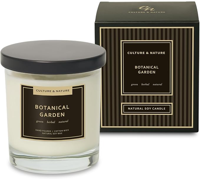 CULTURE & NATURE Natural Soy Wax Candle 7oz (Botanical Garden)