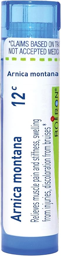 Boiron Arnica Montana 12C for Muscle Pain, Stiffness, Swelling from Injuries & Bruises - 80 Pellets