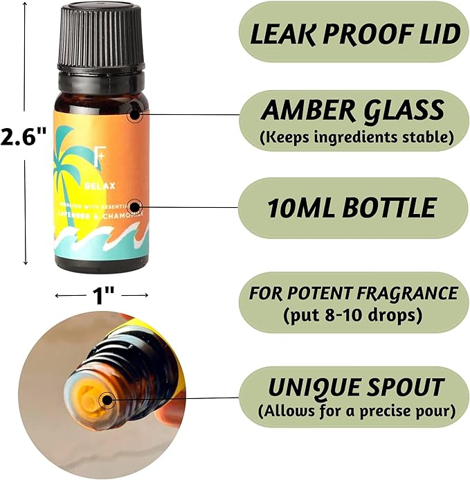 Folkulture AM to PM Essential Oils Set for Diffuser | Set of 6 Everyday Aromatherapy Oils | Palo Santo, Lavender, Sandalwood, Citrus & Balanced Blends | Home Fragrance Oils & Wellness Gift Set