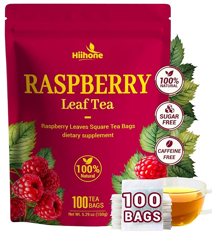 Raspberry Leaf Herbal Tea - 100 Teabags