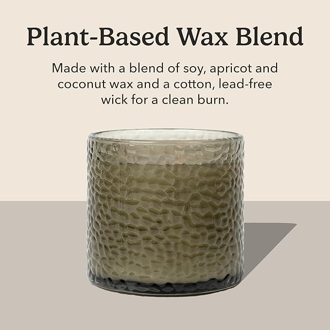 PACHA SOAP Co. Candles - Naturally Derived, Clean Burning, Plant-Based Blend of Soy, Coconut & Apricot Wax, Lead-Free Wick, Cruelty-Free, Recyclable