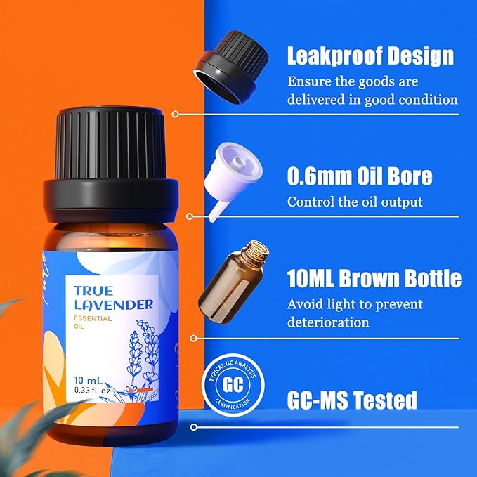 HIQILI Essential Oils Set,Top 16 Organic Aromatherapy Oils for Diffusers for Home,Plant Therapy,Candle Making,Laundry Fragrance,Humidifiers,Skin Care