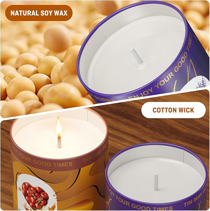 3-Pack Aromatherapy Candle Set - Scented Candles | 4.5oz × 3 | 75+ Hour Total Burn | Natural Soy Candles for Home, Gifts & Christmas