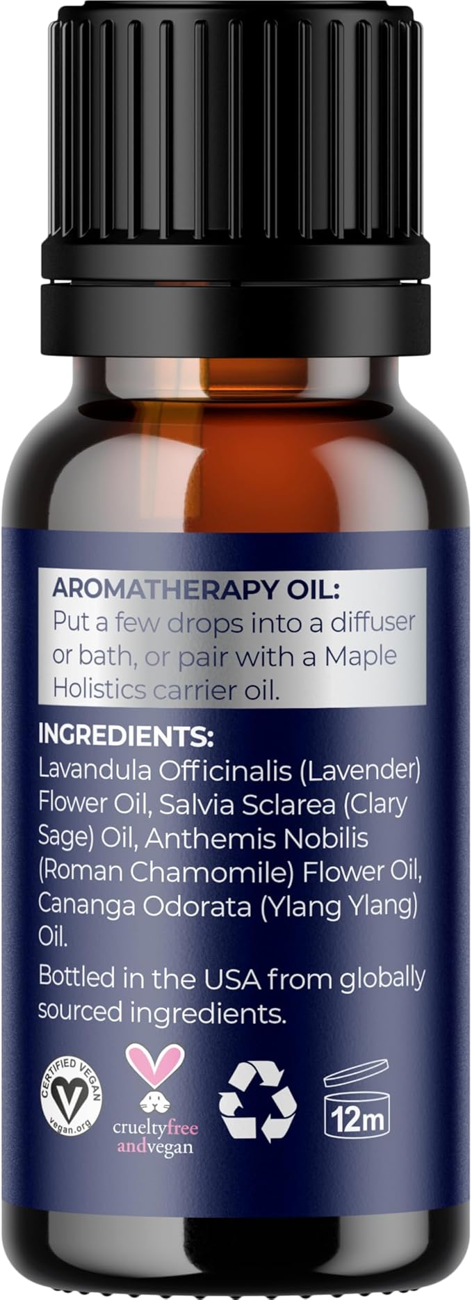 Sleep Essential Oil Blend for Diffuser - Dream Essential Oils for Diffusers Aromatherapy and Relaxation with Clary Sage Ylang-Ylang Roman Chamomile and Lavender for Sleep Time Support (10mL)