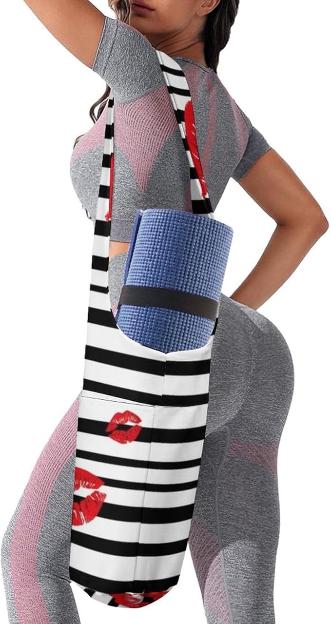 Aiyoolee Yoga Mat Bag Large Tote Carrier Holder with Water Bottle Pocket Yoga Bags