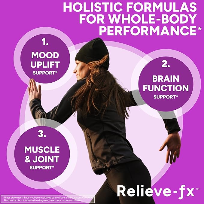 PPO Lab Relieve-fx™ DLPA Boswellia Turmeric Ginger Supplement - Curcumin, Boswellic Acid, Black Pepper - Capsules for Stress Relief, Heart, Digestion, Muscle Cramp, Joint, Healthy Inflammation - 90ct